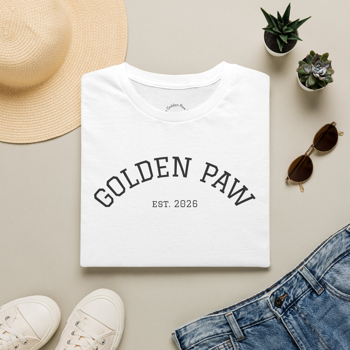 Unisex T-Shirt - Golden Paw EST 2026 - The Golden Paw TJB