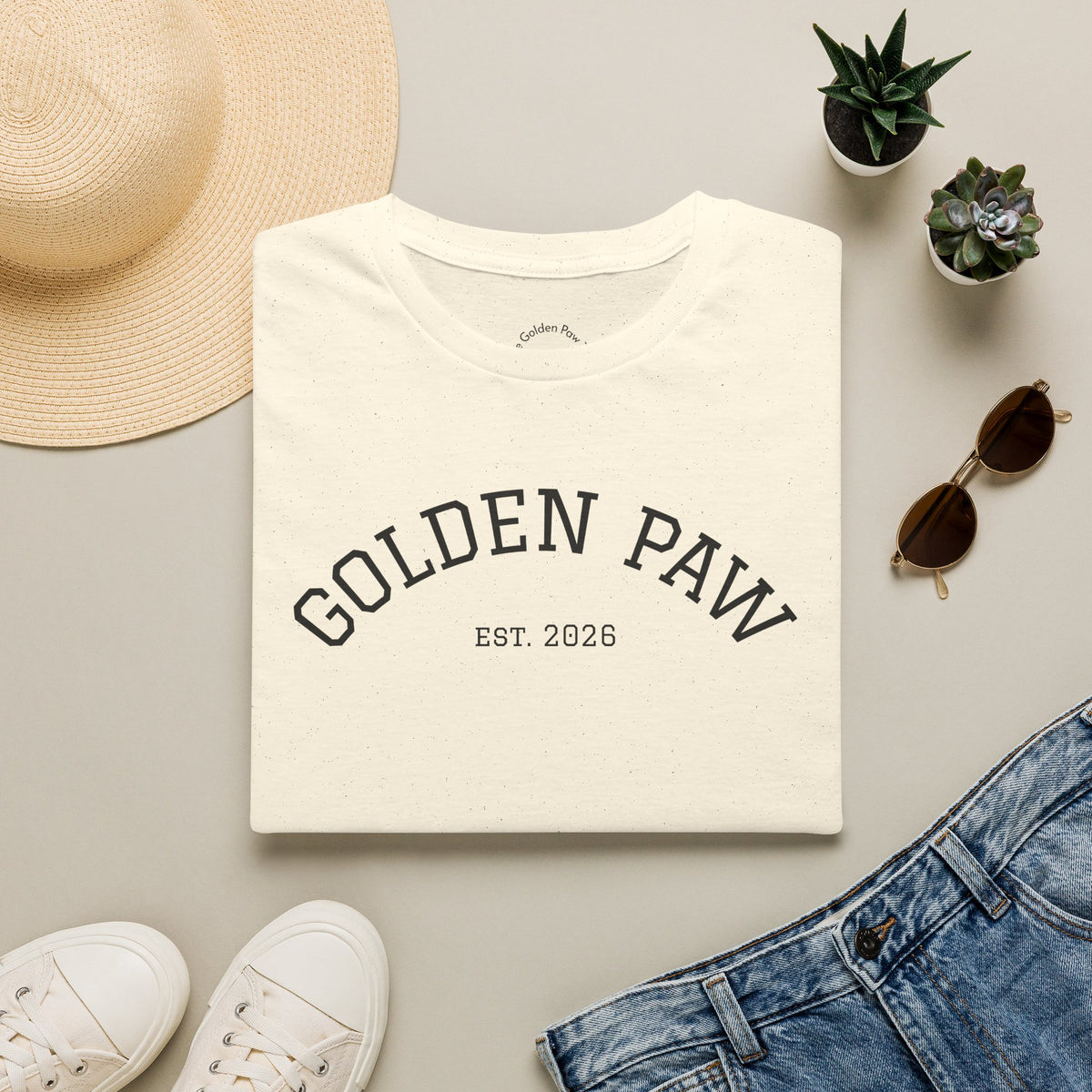 Unisex T-Shirt - Golden Paw EST 2026 - The Golden Paw TJB