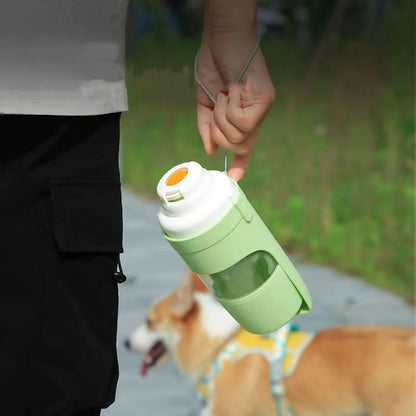 Portable Dog Water Bottle - 500ml Leakproof Pet Travel Bottle For Walking