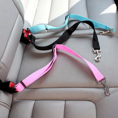 Adjustable Dog Car Seat Belt - Safety Travel Leash