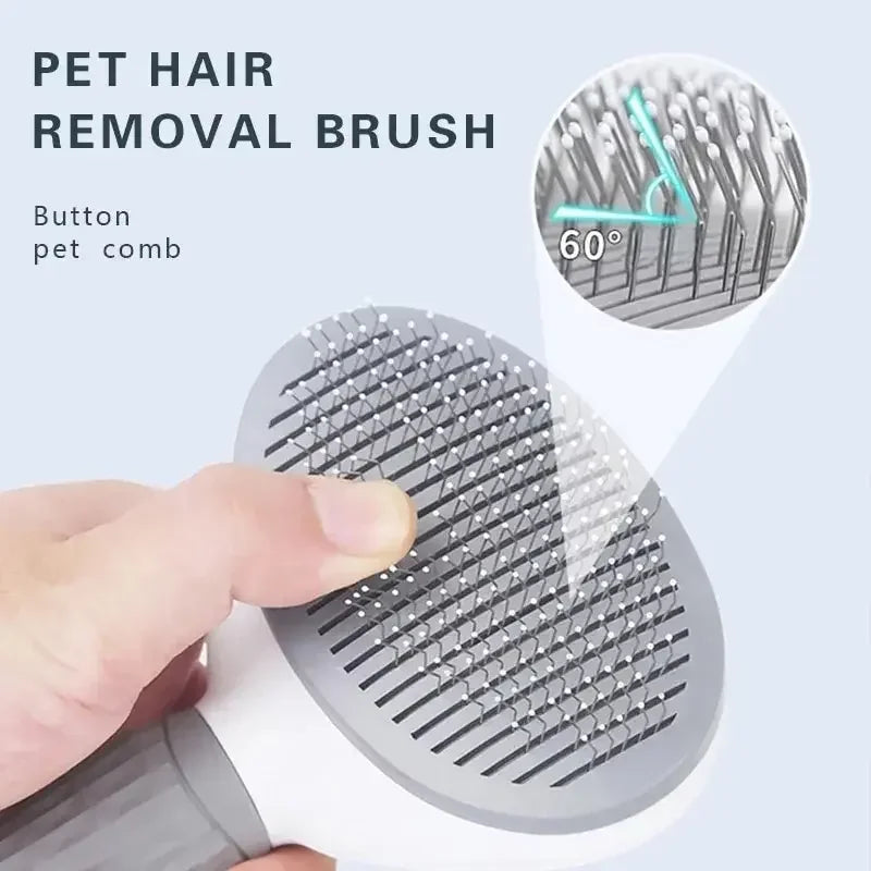 Self - Cleaning Slicker Brush for Dogs & Cats