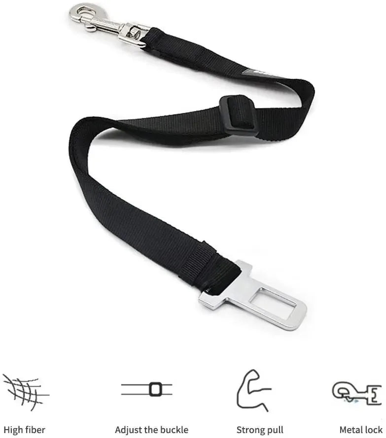 Adjustable Dog Car Seat Belt - Safety Travel Leash