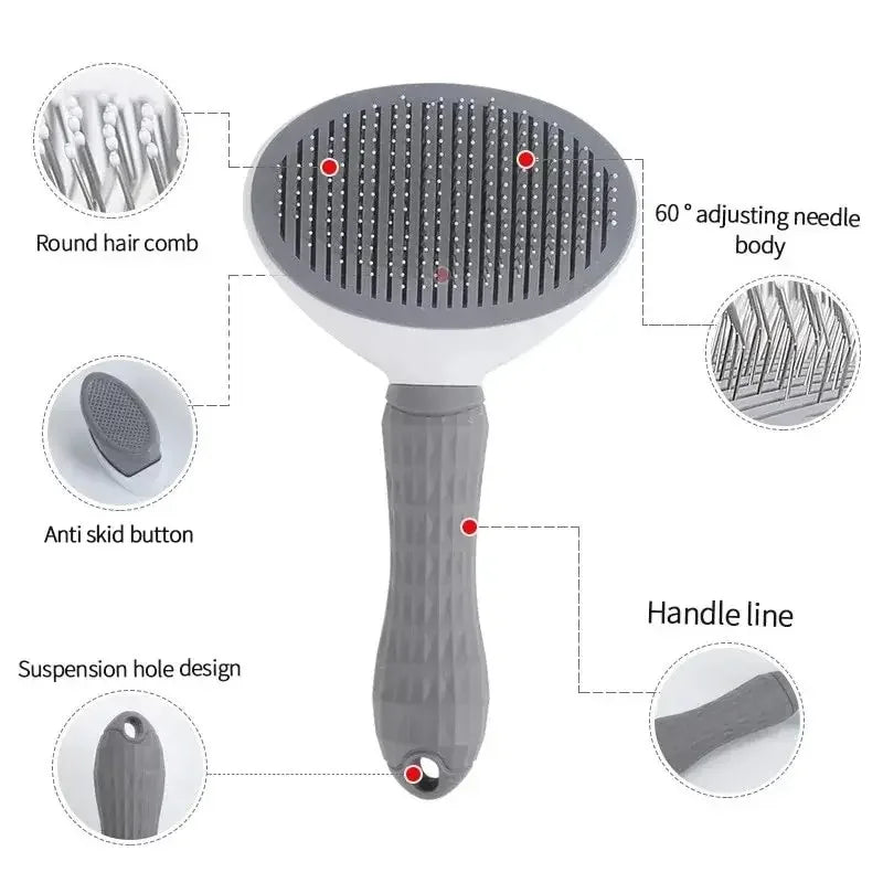 Self - Cleaning Slicker Brush for Dogs & Cats
