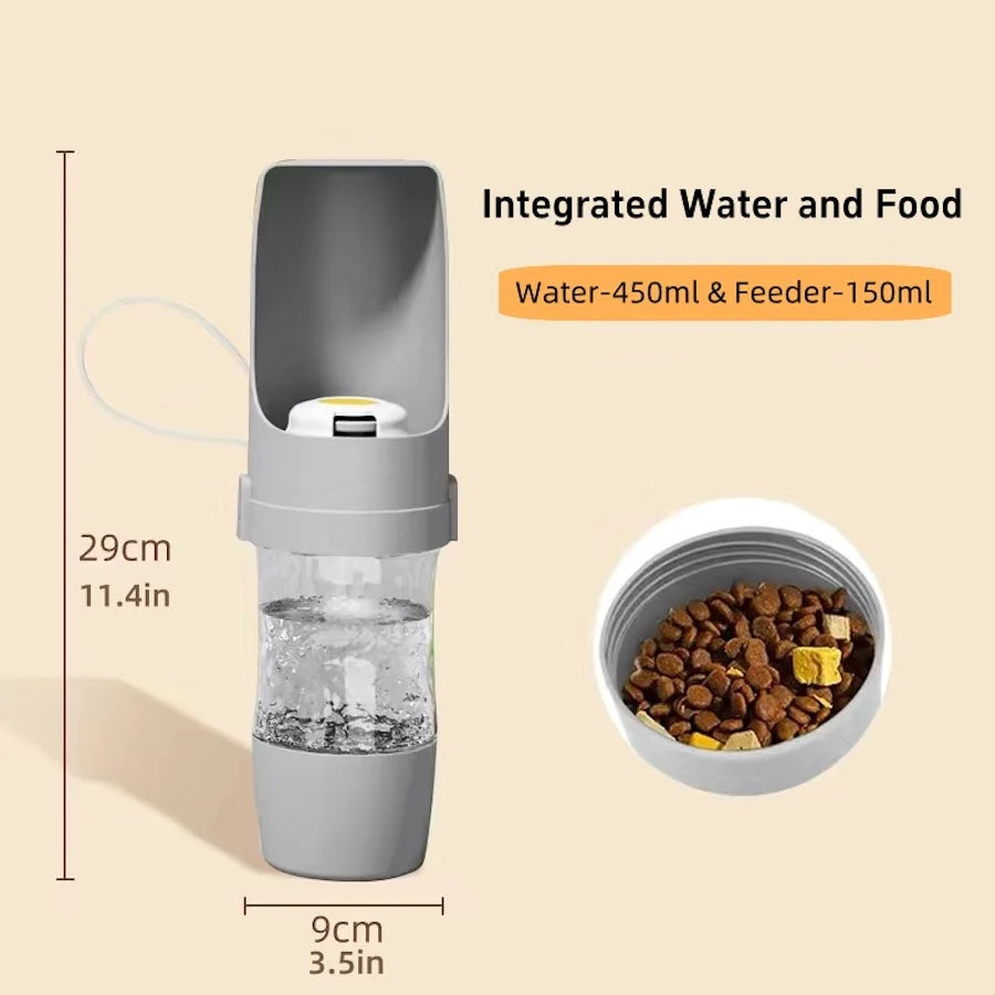 Portable Dog Water Bottle - 500ml Leakproof Pet Travel Bottle For Walking