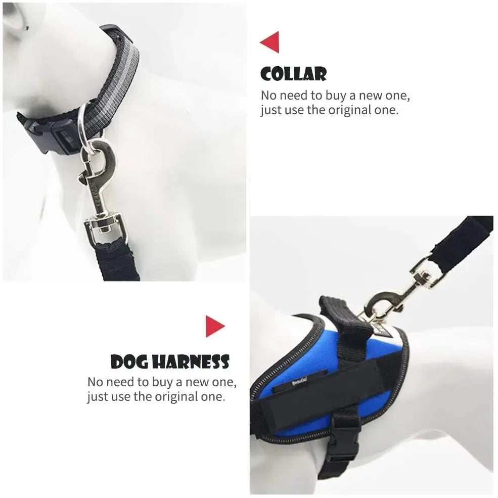 Adjustable Dog Car Seat Belt - Safety Travel Leash