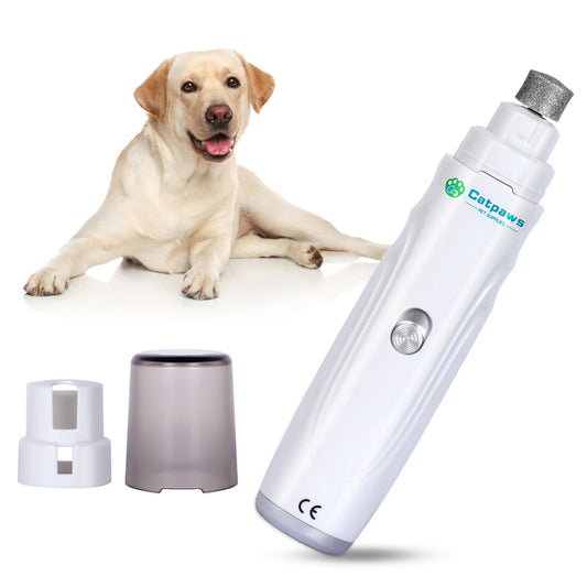 Quiet Dog Nail Grinder - USB Rechargeable 2-Speed Trimmer