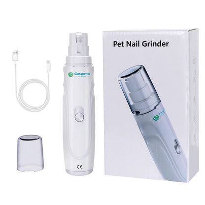 Quiet Dog Nail Grinder - USB Rechargeable 2-Speed Trimmer