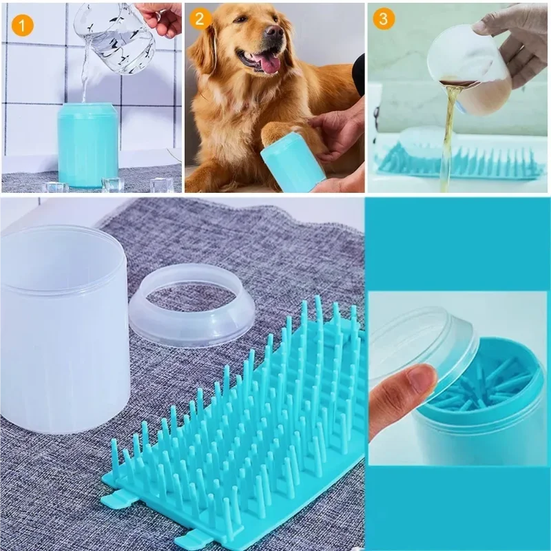 Muddy Paws No More - Portable Dog Paw Cleaner Cup