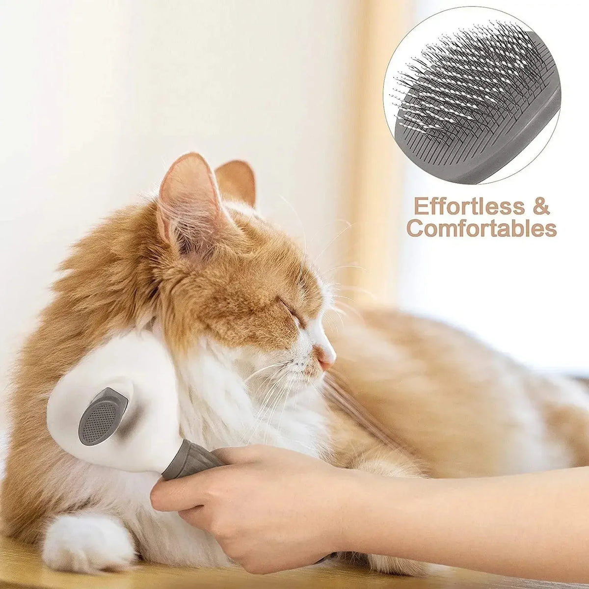 Self - Cleaning Slicker Brush for Dogs & Cats