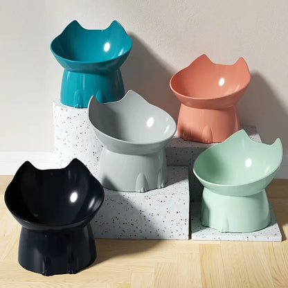 WhiskerWare - Elevated Calm Bowl | Anti-Vomit & Whisker Friendly for Cats & Small Dogs