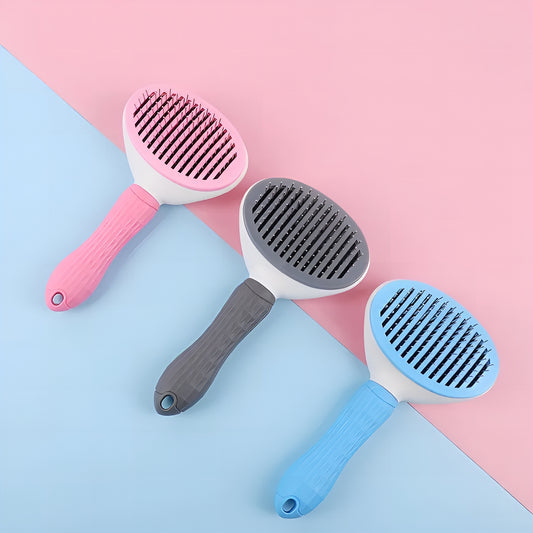 Self - Cleaning Slicker Brush for Dogs & Cats